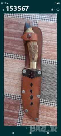 Ловен нож еленово краче, снимка 4 - Ножове - 51318699