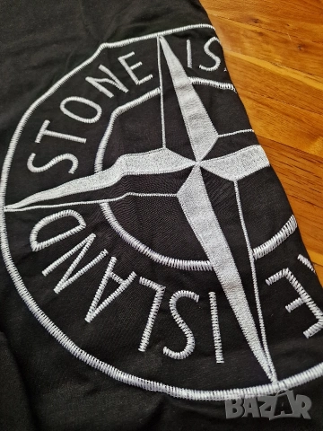 Страхотен мъжки екип къси панталони и тениска STONE ISLAND размер S M L XL 2XL , снимка 5 - Спортни дрехи, екипи - 53904232