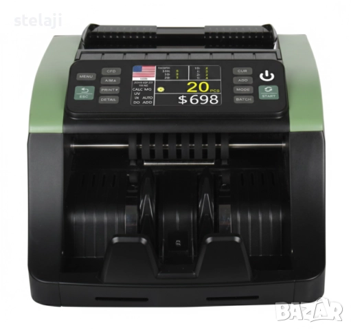 Брояч на банкноти с детектор за фалшиви банкноти сертифициран от ЕЦБ, снимка 3 - Друго търговско оборудване - 52921333