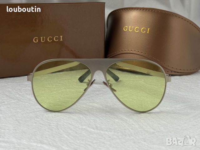 Gucci 2024 мъжки дамски унисекс слънчеви очила авиатор 5 цвята, снимка 9 - Слънчеви и диоптрични очила - 45585979