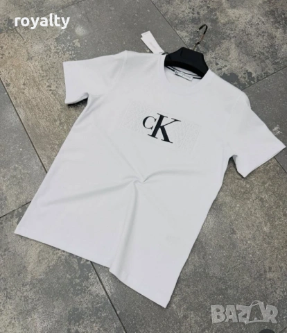 Calvin Klein Нова Бяла Мъжка Тениска 