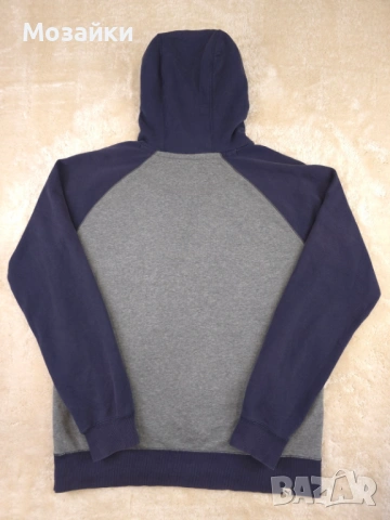 Puma Hoodie с ретро спортен distressed велурен принт, като ново, размер M, снимка 8 - Спортни дрехи, екипи - 53596195