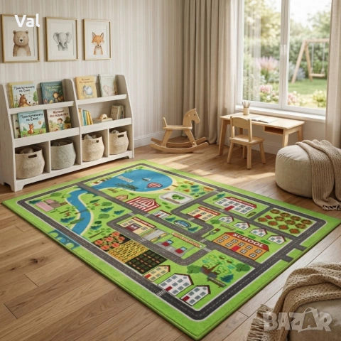 Детски килим за игра 120х160см - Различни дизайни, Противоплъзгащ и миещ се, снимка 6 - Килими - 53934245