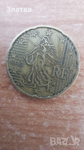 20 ст'инки, 50 ст' инки и еврак от новите 😁, снимка 2 - Нумизматика и бонистика - 53782554