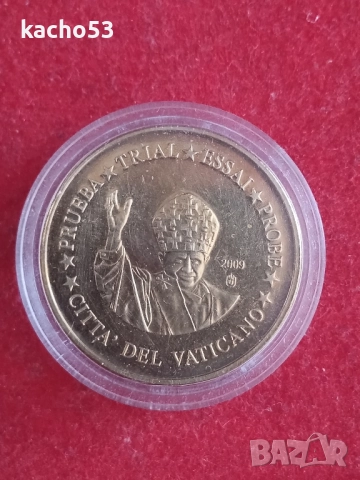 10 евроцента 2009 г. /спесимен/ ,/пиефорт/, Ватикана.