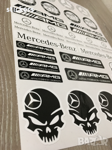 Стикери Mercedes Мерцедес - лист А4 