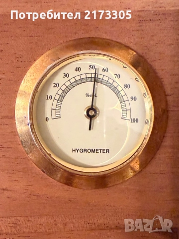 Луксозен дървен хумидор за пури с хигометър, снимка 4 - Други - 52035237