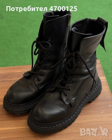 Дамски кожени ботуши - 36 номер, снимка 5 - Дамски боти - 53198846