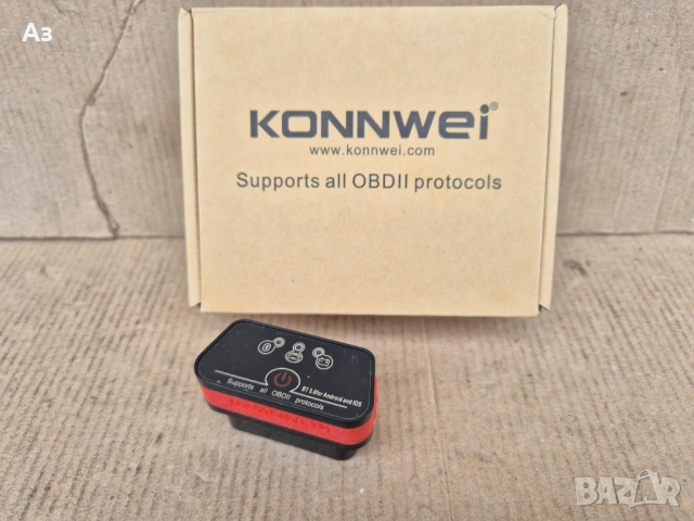 KONNWEI Bluetooth OBD2 адаптер за диагностика на автомобил блутут обд, снимка 2 - Аксесоари и консумативи - 52982570
