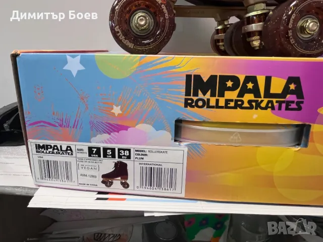 Дамски Ролкови Кънки Impala Impala Quad Skate Plum, снимка 3 - Ролери, кънки - 50219534