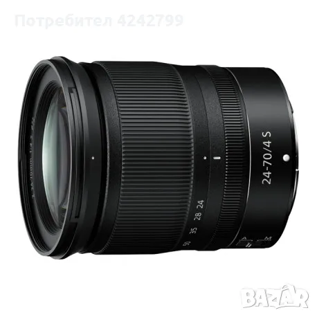 Продавам обектив Nikon 24-70 f/4 S, снимка 2 - Обективи и филтри - 47317644