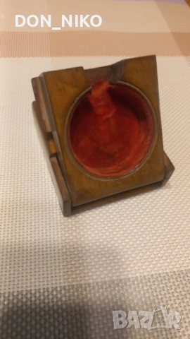 Дървена Кутийка за джобен часовник, снимка 4 - Антикварни и старинни предмети - 53398807