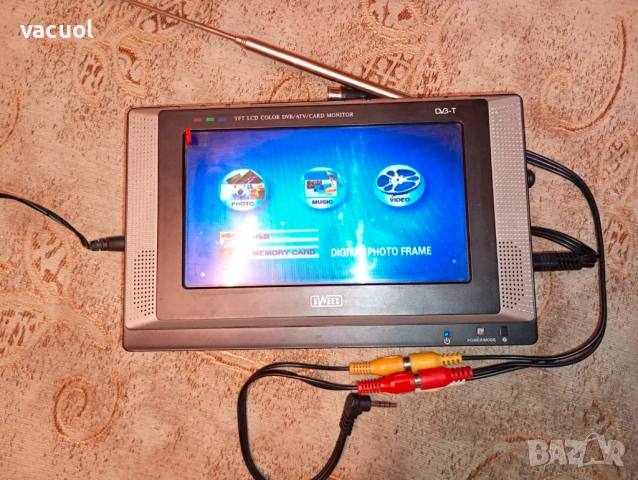 Преносим мини 7" телевизор SWEEX DVB-T TV, снимка 5 - Телевизори - 54011405