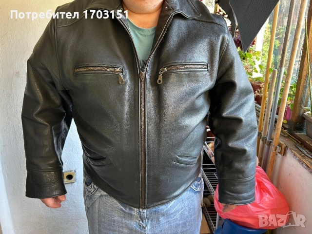 Кожено яке от телешки бокс , снимка 7 - Якета - 52159561