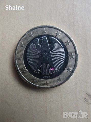1 евро Германия 2002 F и А 2 бр., снимка 3 - Нумизматика и бонистика - 53492125