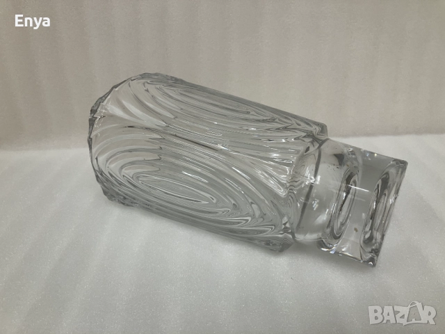 Стара ваза от кристално стъкло, снимка 4 - Вази - 52561130