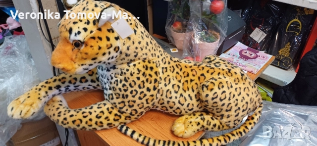 Плюшен леопард 60см 
