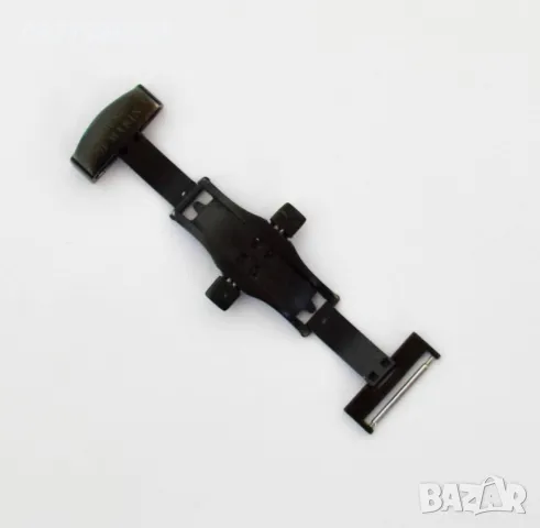 ЧЕРНА ТРАНСПЕРАНТНА КАТАРАМА ЗА ЧАСОВНИК ТИП ПЕПЕРУДА. ОКСИДИРАНА КАТАРАМА. БЪКЕЛ., снимка 2 - Каишки за часовници - 50260817