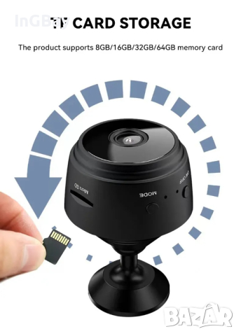 A9 WiFi мини камера Безжичен видеорекордер Гласов рекордер Сигурност Мониторинг камера Smart Home, снимка 5 - IP камери - 45034069