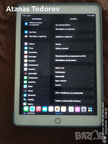 Айпад 6 WIFI,32GB, 2021г!Отключен,готов за работа!, снимка 2 - Таблети - 52115403