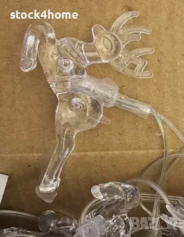 Коледни светлини Еленчета за красива коледна украса, Многоцветни, 5 метра, снимка 3 - Декорация за дома - 52672486