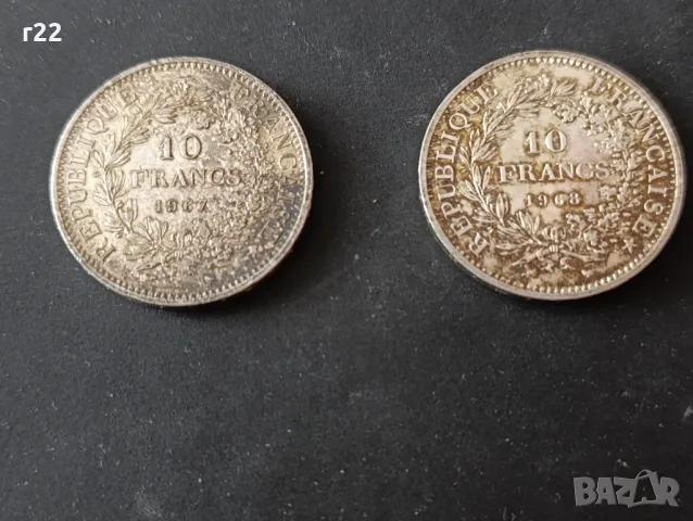 10 Франка Сребро Франция, снимка 1