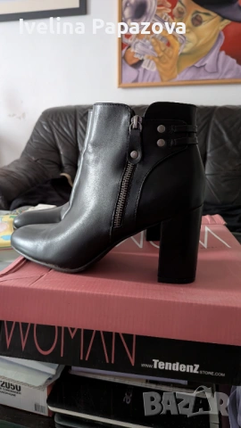 Дамски черни боти , снимка 2 - Дамски боти - 54033249