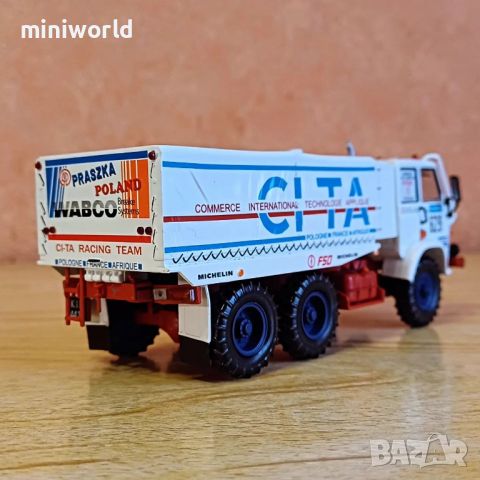 STAR 266 DAKAR 1988 - мащаб 1:43 на DeAgostini моделът е нов в блистер, снимка 12 - Колекции - 45685328