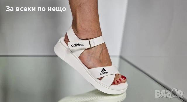 Adidas Дамски Бели Сандали Адидас от 36 до 41 номер Код P733, снимка 3 - Сандали - 50663270