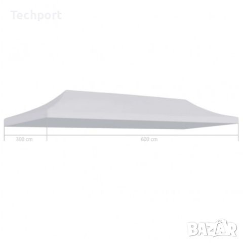 Бяло покривало за шатра 3х6 метра, снимка 1 - Градински мебели, декорация  - 45708449