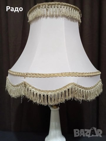Много голяма старинна лампа с красив абажур, снимка 4 - Антикварни и старинни предмети - 52511885