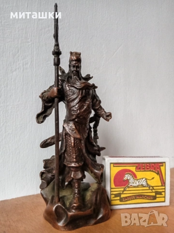 Метална статуетка древен пълководец, снимка 6 - Статуетки - 53911086