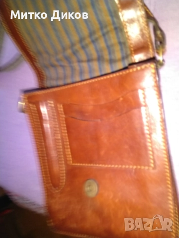 Мъжка чанта за през рамо маркова на L.Credi естествена кожа 21х17х7см, снимка 7 - Чанти - 51515385