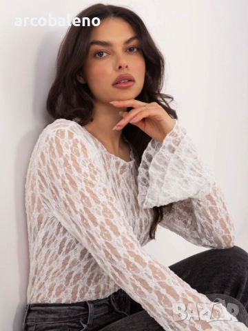 Дамска блуза с разкроени ръкави, 4цвята , снимка 9 - Блузи с дълъг ръкав и пуловери - 52856360