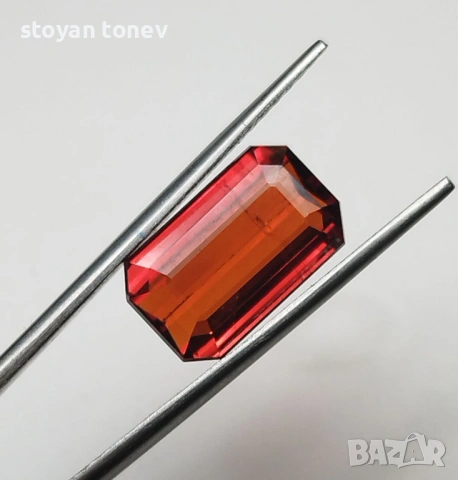 Изключителен 5.04кт Vivid оранжев спесартит гранат от Нигерия! Сертифициран! Нов!, снимка 4 - Други - 53690649