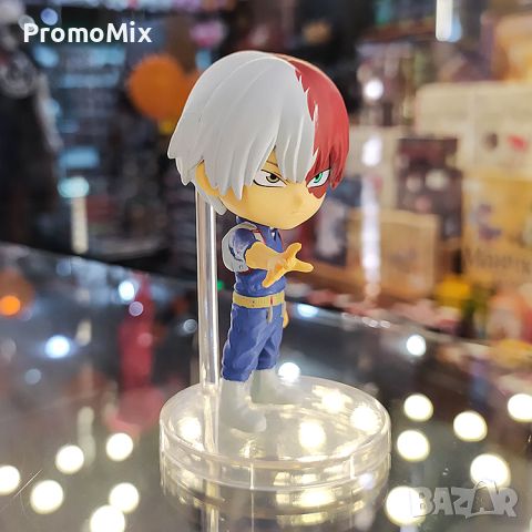 Фигурка Bandai BD47215 My Hero Academia Chibi Todoroki 7 см Шото Тодороки Чиби колекционерска фигура, снимка 1 - Фигурки - 46661133