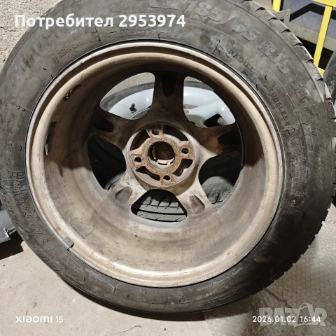 Комплект оригинални джанти за Honda 15" 4x100 + гуми Tigar DOT 21, снимка 6 - Гуми и джанти - 52958299