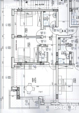 Тристаен апартамент 87,5кв.м.