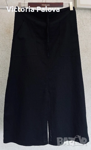 Черна пола  COCOROTA лен и памук Испания