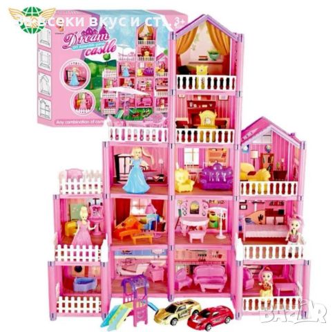 Детска къща за кукли - 274 части, снимка 4 - Кукли - 45186259