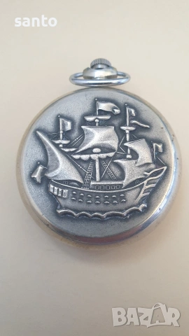 Механичен джобен часовник Молния , снимка 5 - Антикварни и старинни предмети - 53838017