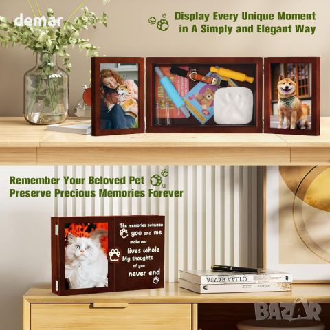 TASDISE Мемориална фоторамка за домашен любимец куче или котка, снимка 4 - За кучета - 45374253