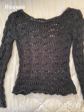 Плетен пуловер, снимка 1 - Блузи с дълъг ръкав и пуловери - 45538679