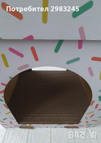 Картонена къщичка за кученце или коте, снимка 4 - За кучета - 54117471