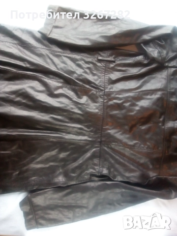 Шлифер,Черен,Естествена Кожа,, снимка 15 - Шлифери - 51744396