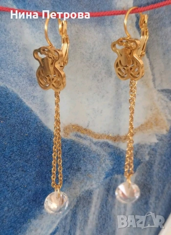 Комплект два чифта обеци от медицинска стомана цена 7 евро , снимка 4 - Обеци - 53666449