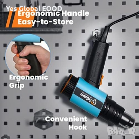 GoGonova 2000W пистолет горещ въздух LCD 650°C, снимка 5 - Други инструменти - 53604155