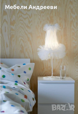 Нощно бяло шкафче Vicco 6029, снимка 4 - Шкафове - 53790617