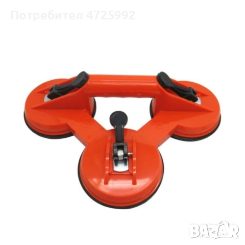 Троен вакуумен държач за стъкла – до 120 кг товароносимост, снимка 4 - Други стоки за дома - 53310985