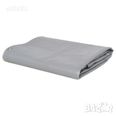 vidaXL Брезентово платнище, 650 г/м², 4x5 м, сиво（SKU:43814, снимка 1 - Други - 45338687